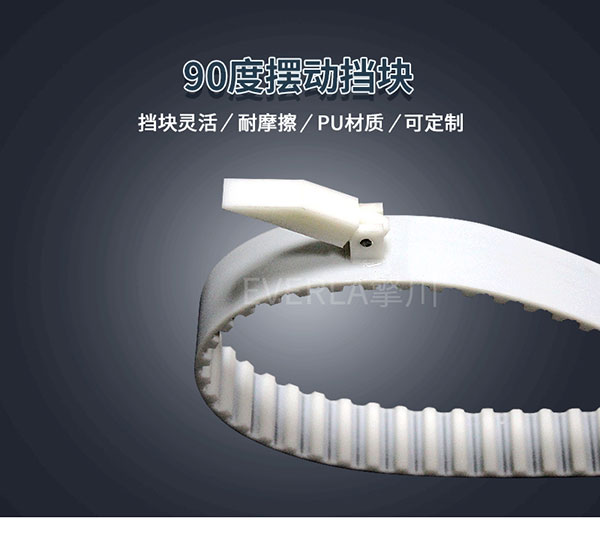 PU<a href='http://www.stanleyyule.com/' target='_blank'><u>同步帶</u></a>加擋塊