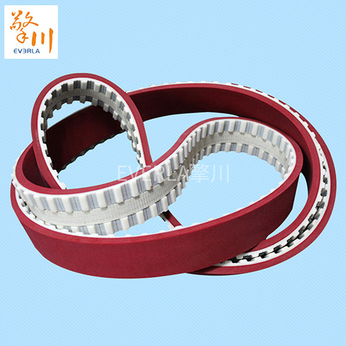 表面加紅膠底面開槽<a href='http://www.stanleyyule.com/' target='_blank'><u>同步帶</u></a>